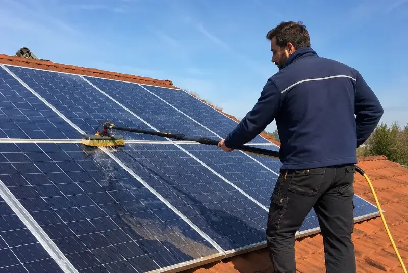 Nettoyage et entretien de panneaux solaires à Sainte-Valière